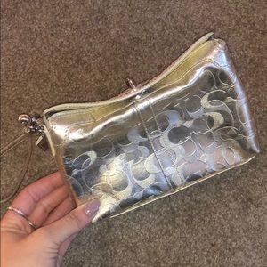 Coach Gold Wristlet